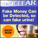 You would use fake money, Why use fake urine?